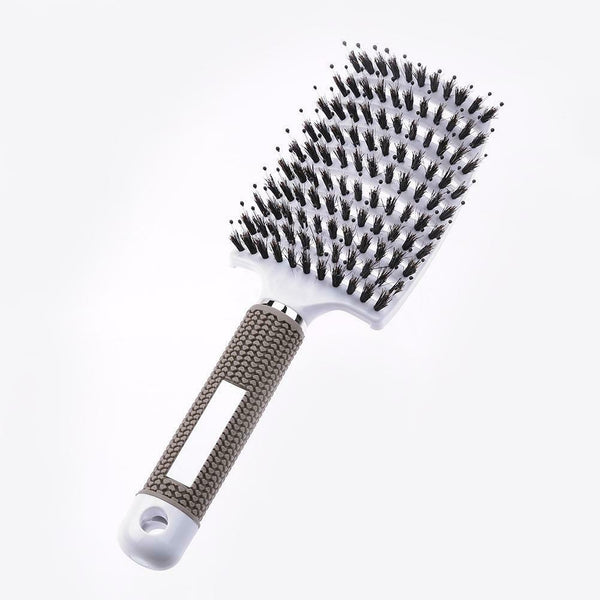Hair Scalp Massage Comb Anti-Static Straight Curly Hair Styling Brush(White