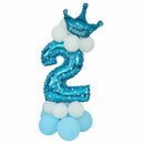 Foil Balloon Number Balloon Latex Balloon Blue Huge Number Balloon Baby Sho B9Q9
