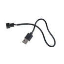USB 2.0 A Male To 3-Pin/4-Pin Connector Adapter Cable For 5V Computer PC Fan ME