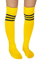 Soccer Baseball Football Basketball Sport Women Socks Yellow + Black K6D8