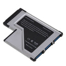 3 Port USB 3.0 Express Card 54mm PCMCIA Express Card for Laptop NEW