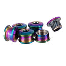 5Pcs Titanium Alloy Crankset Screws Chainring & Chainwheel Nuts Disc Brake Rotor
