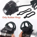 2Pcs Black Rubber Band PVC Ring For T6 Led Headlight Bike Bicycle Lamps Hea Q9H1