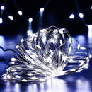 Solar String Lights Waterproof Copper Wire Fairy Lamp (Cold White 100LED)