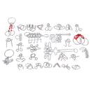 30x Metal Puzzles Chinese Puzzle Game IQ Mind Brain Teaser For Friends Gifts