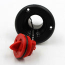 Yacht Caravan Water Deck Filler & Red Keyless Cap For 38mm 1 1/2" Hose