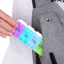 Weekly Press Button Tablet Pill Box Case Medicine Dispenser Container Storage