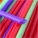 100PCS Colorful Drinking Straw Plastic Disposable Wide Straws for Milk Tea