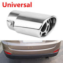 Stainless Steel Chrome Car Tail Rear Round Exhaust Muffler Pipe Tip LJ