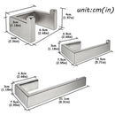 3 Piece Bathroom Accessories Set - Towel Ring, Toilet Paper Holder, Coat Ho