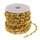 15m Golden Color Beaded Chain for DIY Jewelry Making Bracelet Craft Accessories