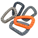 5Pcs Snap Plastic D-Ring Key Chain Clip Hooks Camping Outdoor Carabiner  DUQ