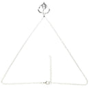 mother child Holding hands Heart-shaped Inlay Diamond Pendant Necklace