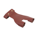 Archery Hunting Target Artificial Cow Leather 2 Finger Protector Guard Bow Glove