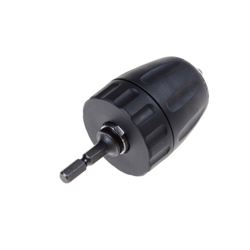 10mm 3/8'' 24UNF Keyless Drill Chuck Converter & 1/4'' Hex Shank Adaptor T a Gw