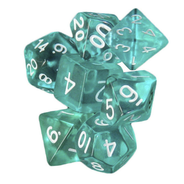 7Pcs/set Plastic Polyhedral Dice For DND RPG MTG Role Playing TRPG Game With Bag