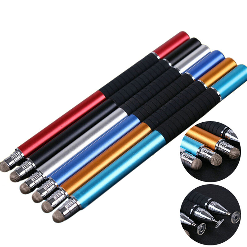 2in1 Capacitive Fine Point-Round Thin Tip Touch Screen Stylus Pen For phone OZ
