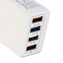 4 USB Travel Wall Charger 3A Mobile Phone Fast Charging Charger EU Plug Adapter