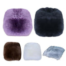 Black Faux Sheepskin Car Seat Home Cushion Fur Pad Cover Warm Mat