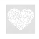 Plastic Cake Foam Spray Template Barista Stencils Decoration Tool Garland M I7N6