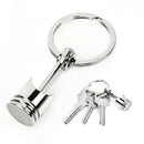 1*Cute Car Metal Piston Keychain Keyfob Engine Fob Key Chain Ring Keyring CA