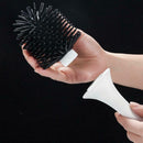 Silicone Set Plastic Floor Standing Scrubber Sturdy Toilet Brush Holder Bathroom