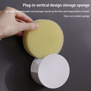 Scouring Pad Holder Drying Rack Home Japanese Style Sponge Round Wall Mounted