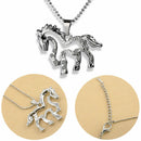 Charm-Novelty Crystal Pony Chain Necklace Pendant Accessories Gifts Hot 1pcs