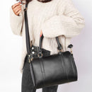 5pcs/set Leather Women Shoulder Bag Pure Color Large Handbag Clutch Card Holder