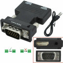1080P HDMI Female to VGA Male with Audio Output Cable Converter Adapter