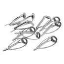 10Pcs Fishing Rod Guides Tips Repair Kit Spinning Lure Fishing Rod Guides