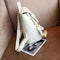 4pcs/Set Women Double Zips Backpack Crossbody Bag Handbag Key Bag(White) A#S