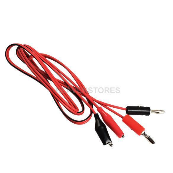 1 Pair Alligator Testing Cord Lead Clip to Banana Plug for Multimeter Test  hv2n
