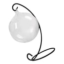 Hanging Clear Glass Ball Air Plant Terrarium With Metal Stand Globe Rack