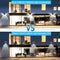 2pcs 100LED Four-sided Solar Motion Sensor Wall Light Waterproof Yard Lamp