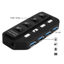 USB 3.0 Hub, 4-Port Super Speed Powered USB Hub Splitter with independent S