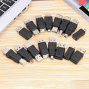 16pcs OTG Converter Adapters Plug Mini USB Micro USB USB2.0 Type-B Male Female