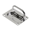 Boat Recessed Hatch Spring Loaded Pull Handle Marine Locker Flush Lifting Ring