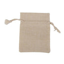 20pcs Natural Linen Pouches Drawstring Burlap Jute Sack Drawstring Gift Bags