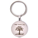 Engraved Happy Teachers Day  Keychain Keyrings Best Gift for Teacher Jewelry3C