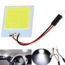 1Pcs White 48 SMD COB LED T10 4W 12V Car Interior Panel Light Dome Lamp Bulb