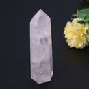 80-110mm 100% Natural Rock Pink ROSE Quartz Crystal Stone Point Healing Wand New