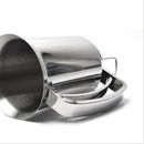 Handheld Pancake Batter Dispenser with Lid Stainless Steel Professional Bat