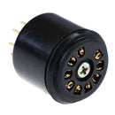 2x Goldplated 9pin bakelite tube socket testing saver for12AX7 ECC83 56706DJ FT
