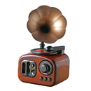 1pc Retro Gramophone Shape Art Music Box Ornament Home Desktop Decoration Crafts