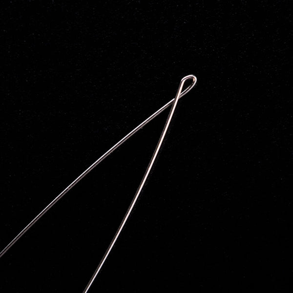 New Hair Extension Tool Wood Handle Bead Pulling Hoop Loop Feather Threader UK