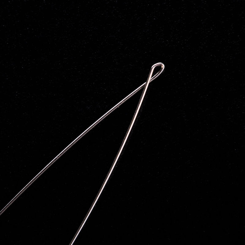 New Hair Extension Tool Wood Handle Bead Pulling Hoop Loop Feather Threader UK