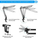 Adjustable Desktop Microphone Stand Suspension Boom Scissor Arm Stand Deskt