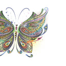 Butterfly Patches Heat Print On T-shirt Jeans Iron On Patches For Clothes JR