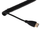 HDMI Male to Male Cable Lead Cord 1080p Spring Coiled Extension Cable